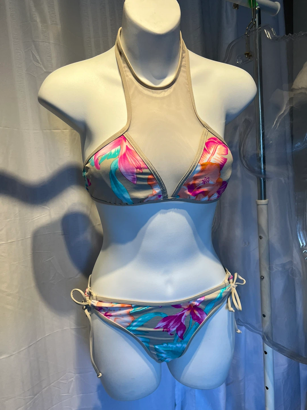 Bikini Swimsuit - Floral Print- S