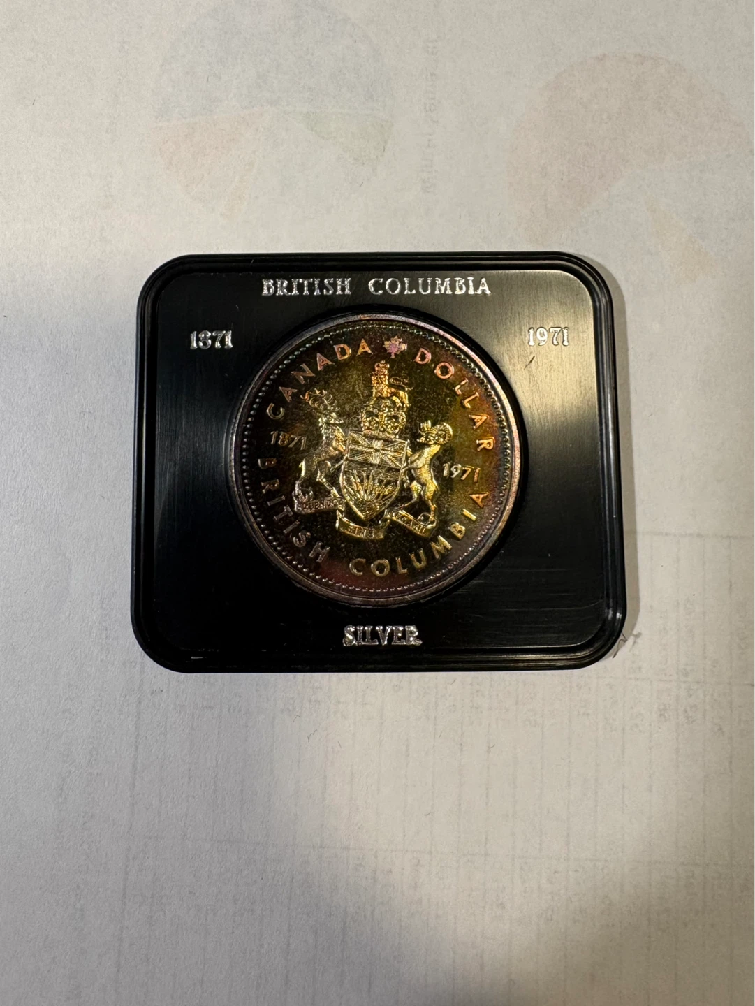 1971 British Columbia Canada Silver Dollar Coin