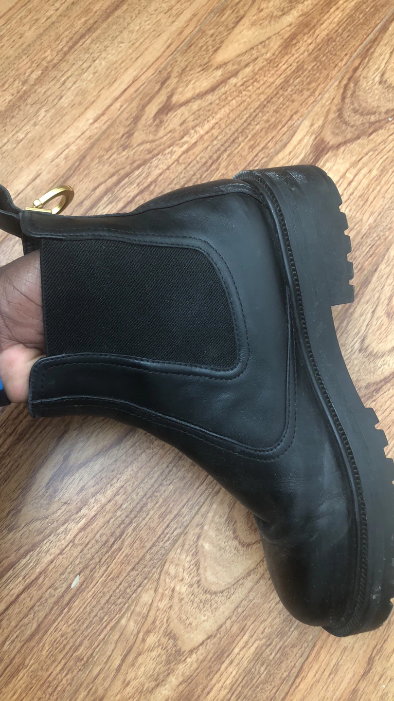 Black Chelsea Boots with Chunky Sole