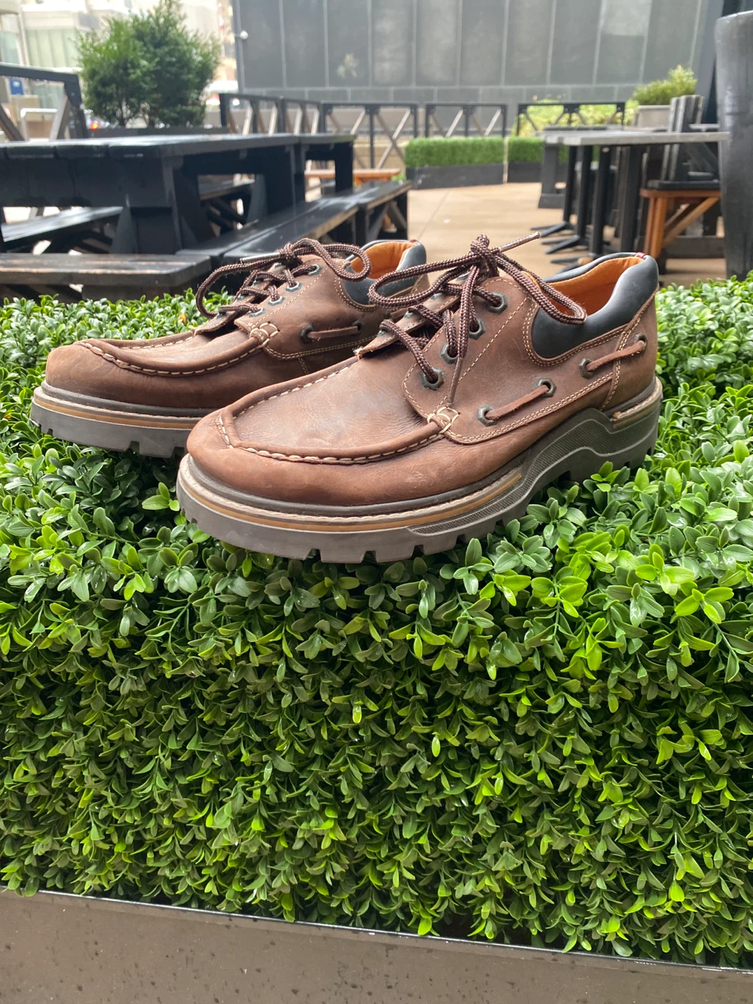ALDO Brown Leather Boat Shoes - photo 2