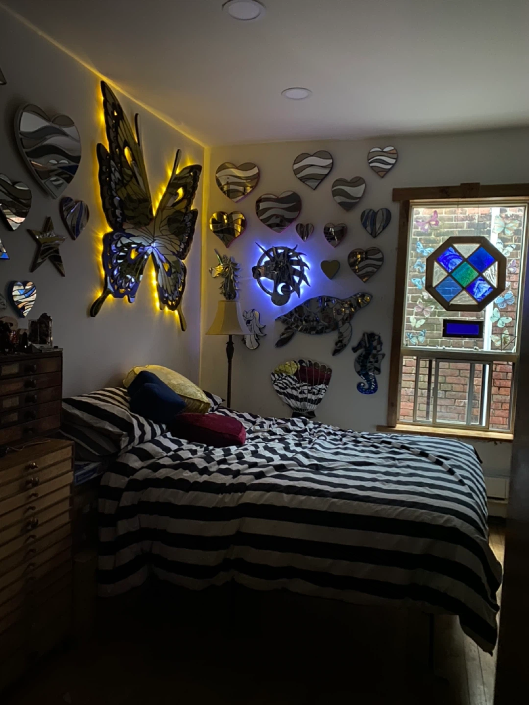 Large golden Mirrored Butterfly - photo 2