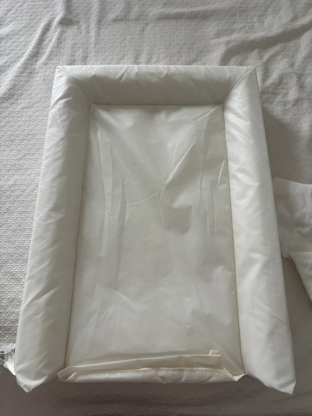White Baby Changing Mat with Grey Cover