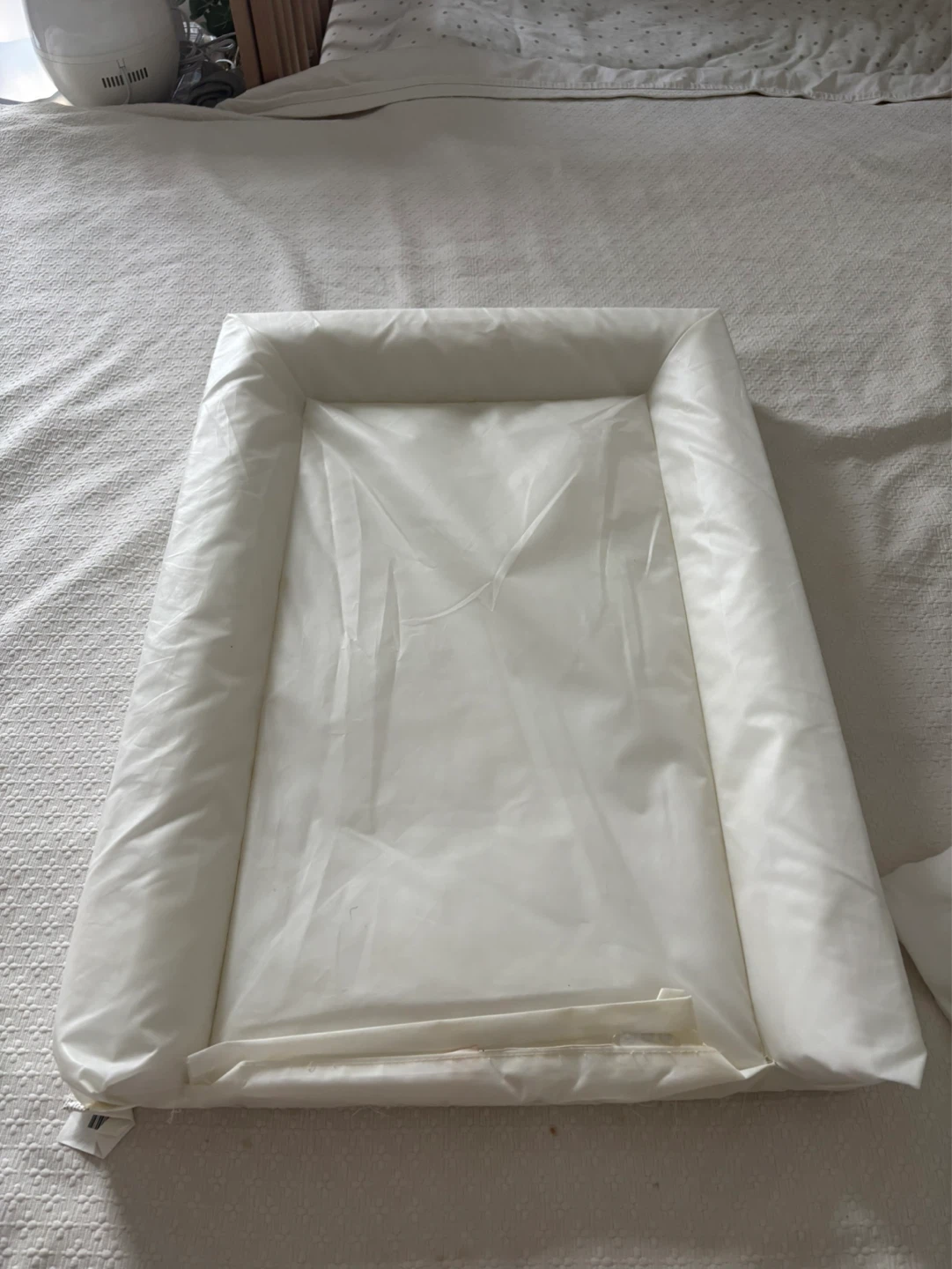 White Baby Changing Mat with Grey Cover - photo 2