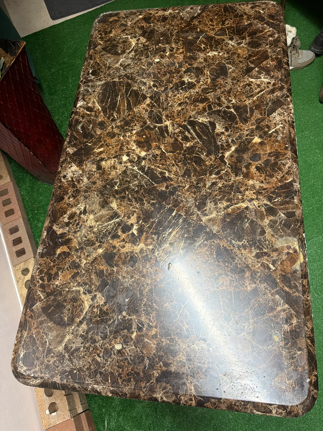 Coffee Table with faux marble top