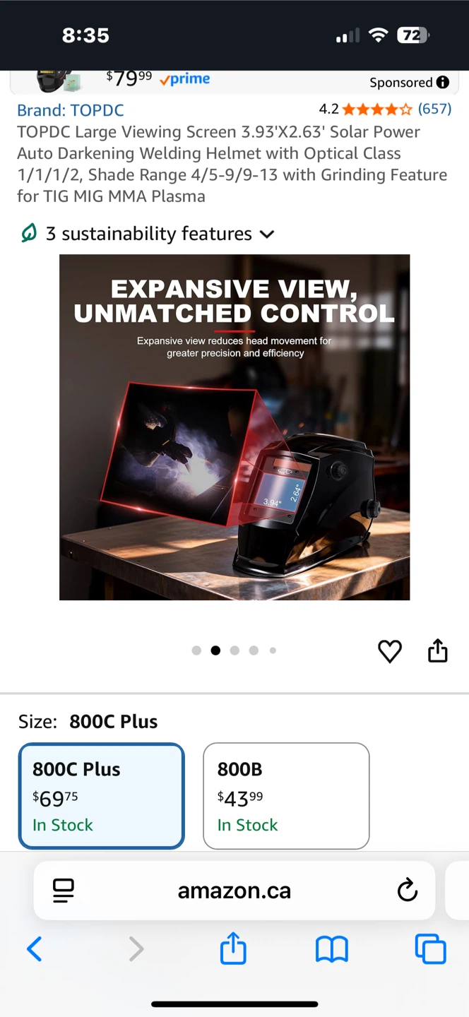 TOPDC TD-LY800C Auto Darkening Welding Helmet - photo 4