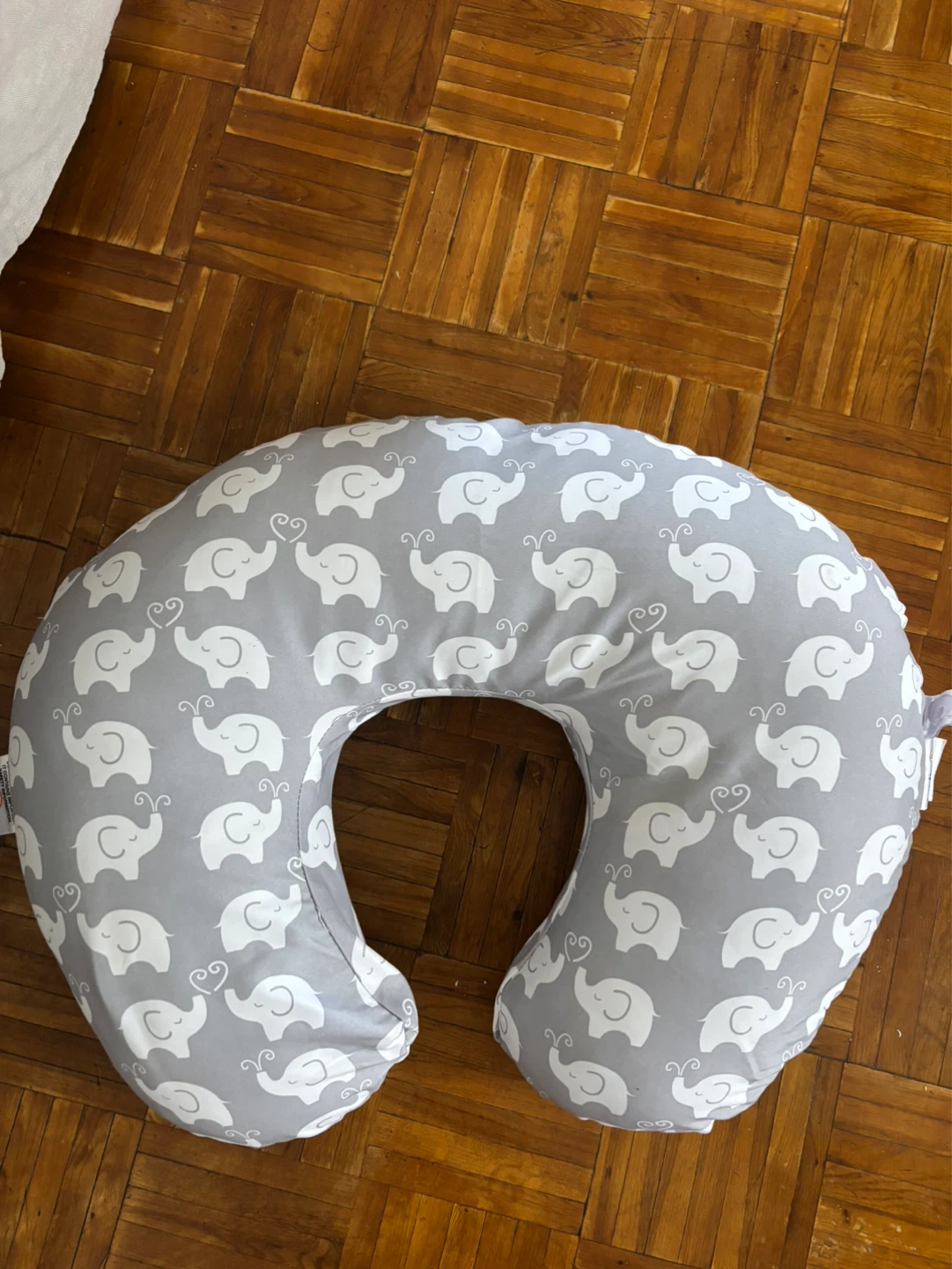 Boppy Nursing Pillow with Elephant Print Cover