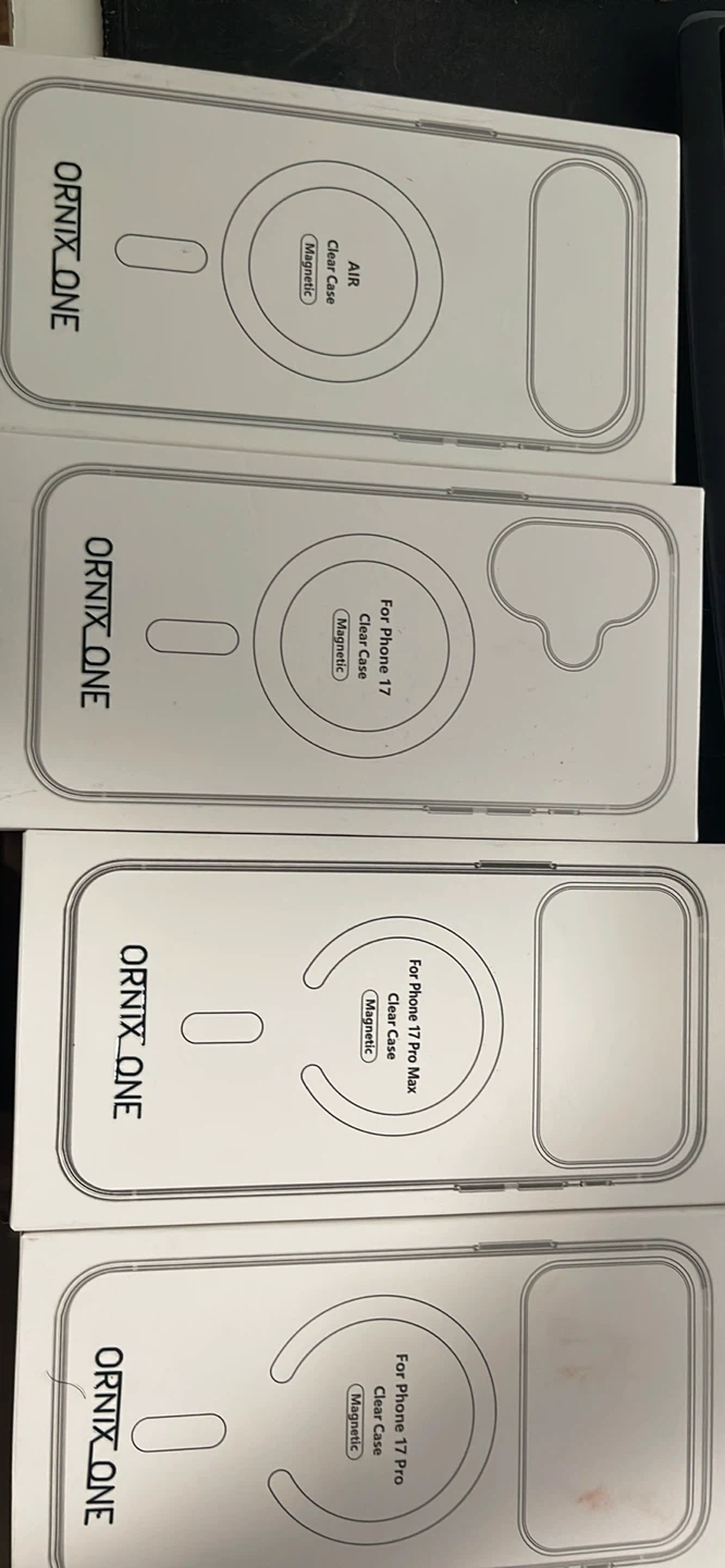ORNIX ONE Magnetic Clear Cases for iPhone 17 Series