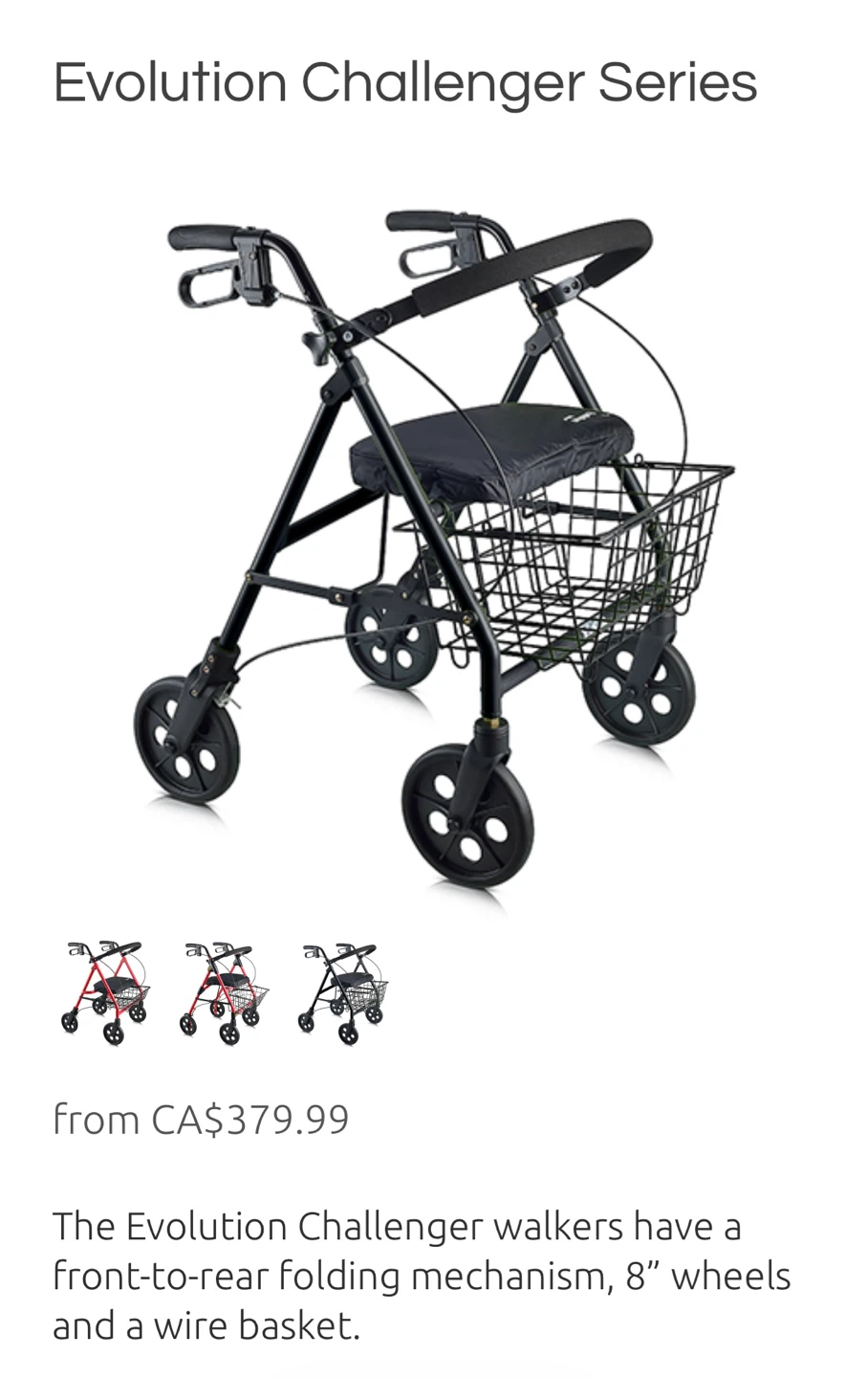 Evolution Walker with Basket