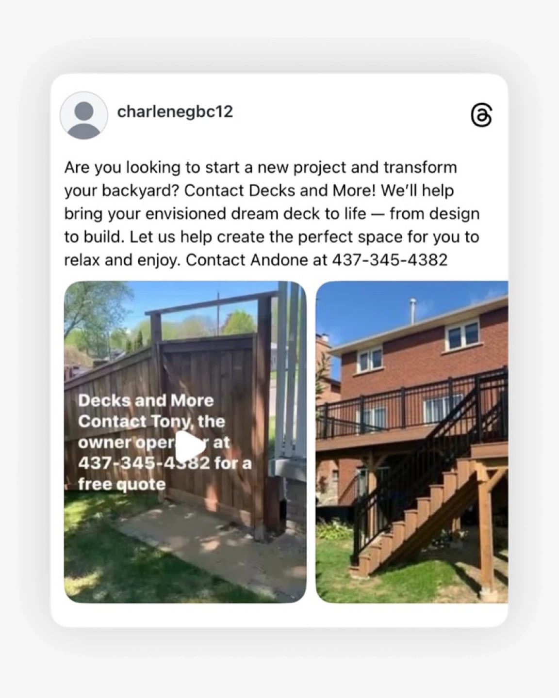 Decks and More Custom Deck Services