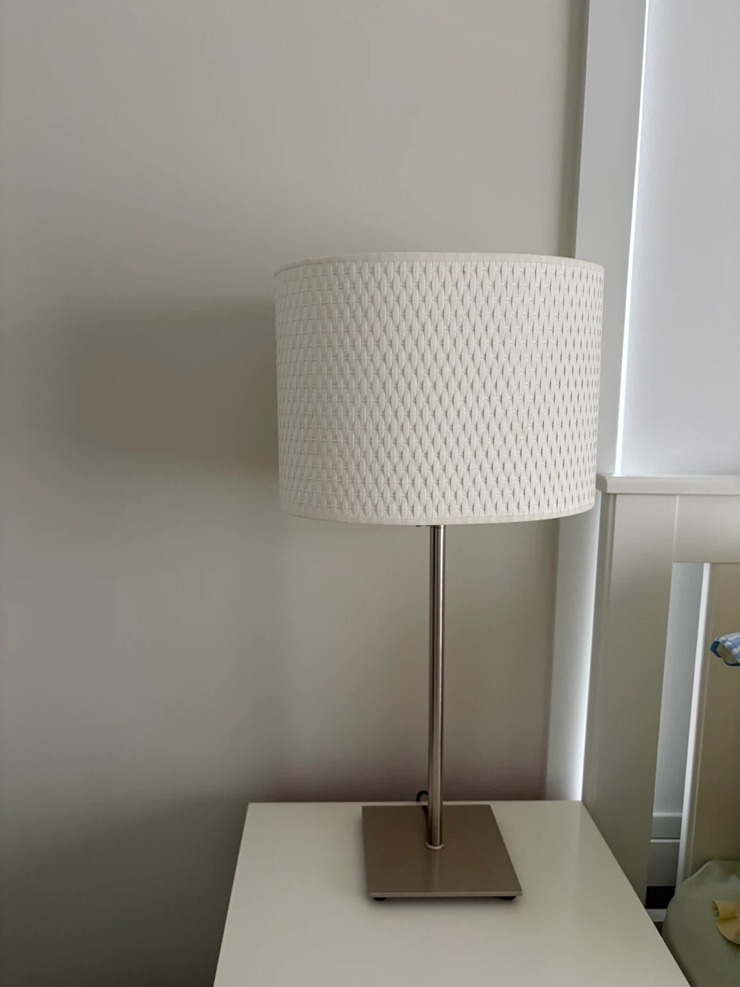 Table Lamp with Woven Shade