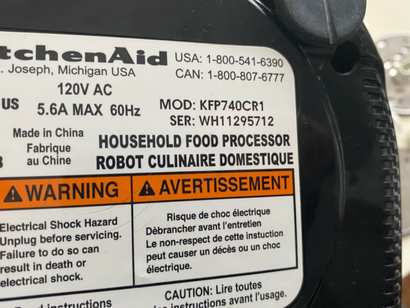 KitchenAid KFP740CR1 Household Food Processor - photo 4