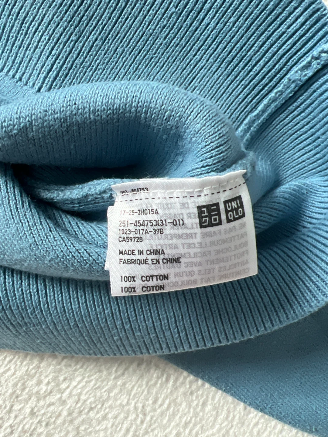 Uniqlo Crew Neck Sweater - Blue - Size S - photo 3