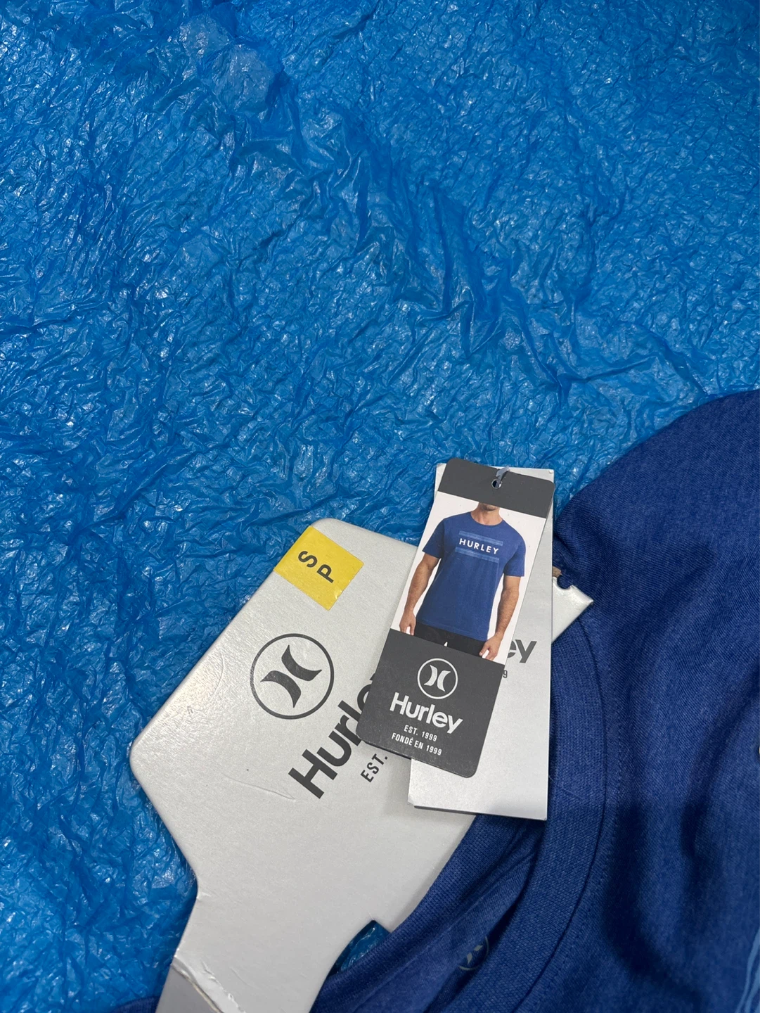2pc Hurley Men's T-Shirt Blue and grey S/P - photo 2