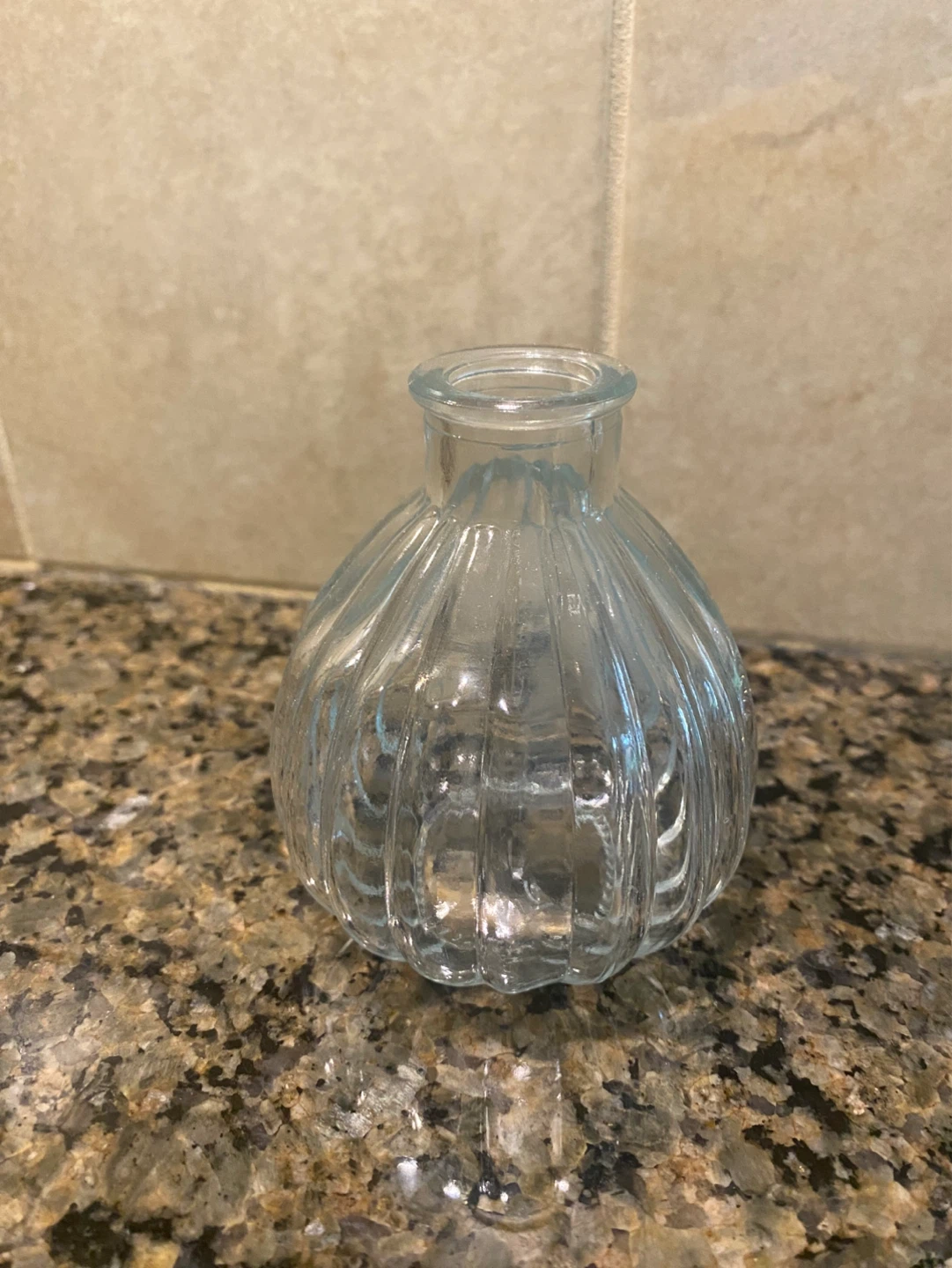 Clear Glass Bud Vase