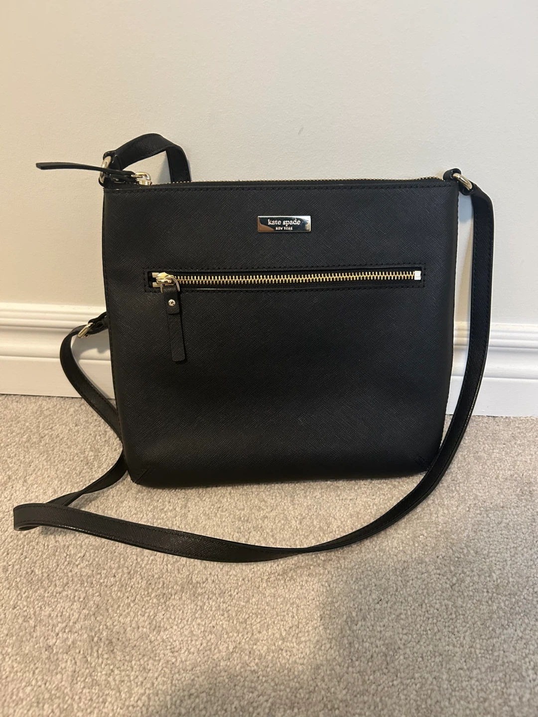 Kate Spade Black Leather Crossbody Bag
