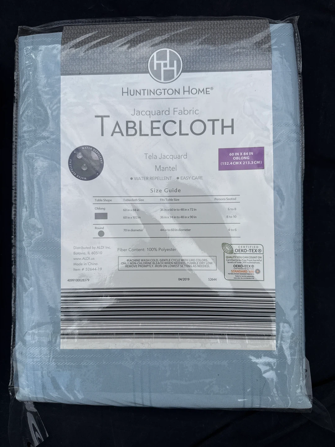 Huntington Home Jacquard Fabric Tablecloth - 60" x 84" Oblong - photo 2