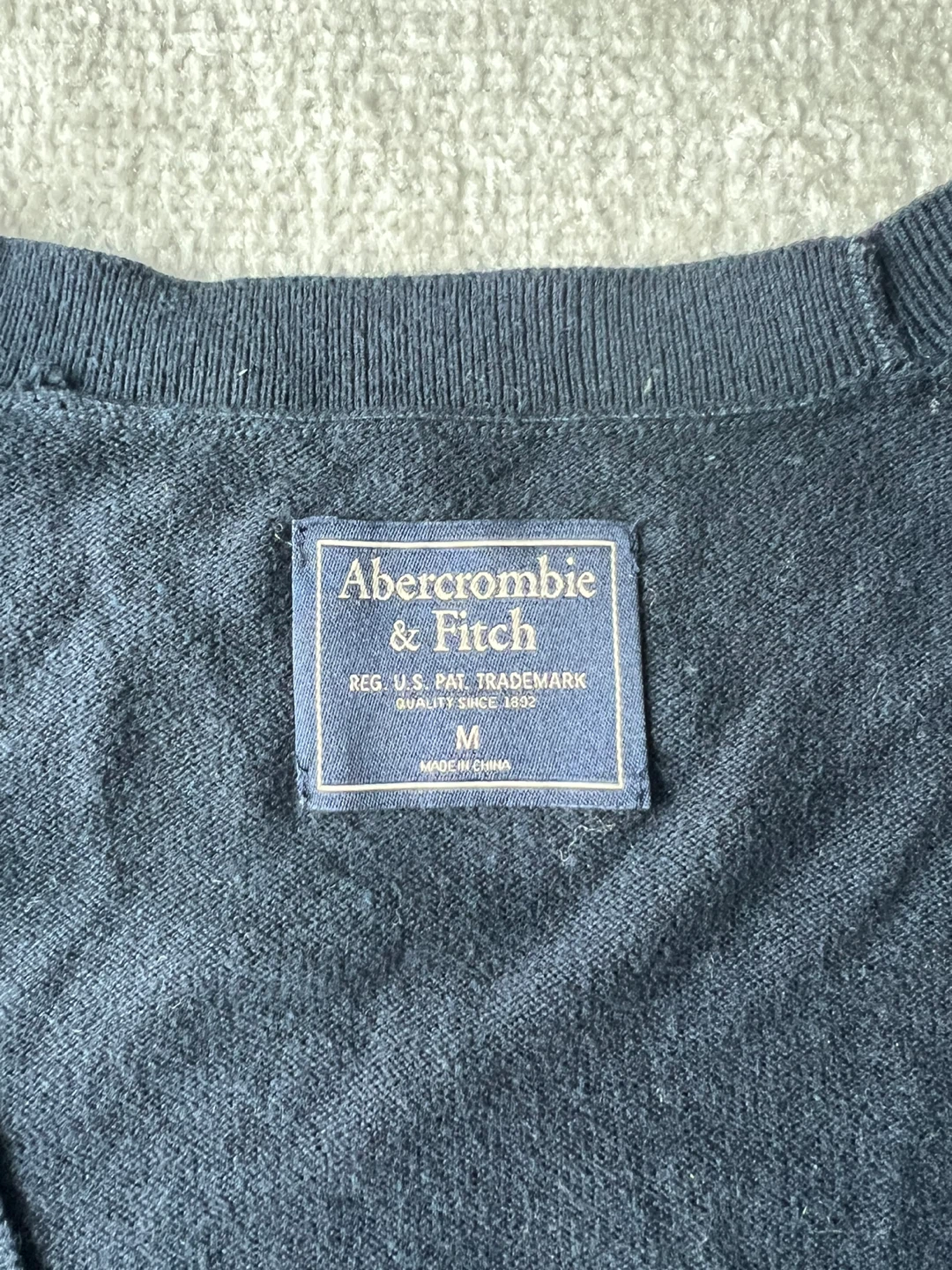 Abercrombie & Fitch Navy Button-Up Cardigan Size M - photo 2
