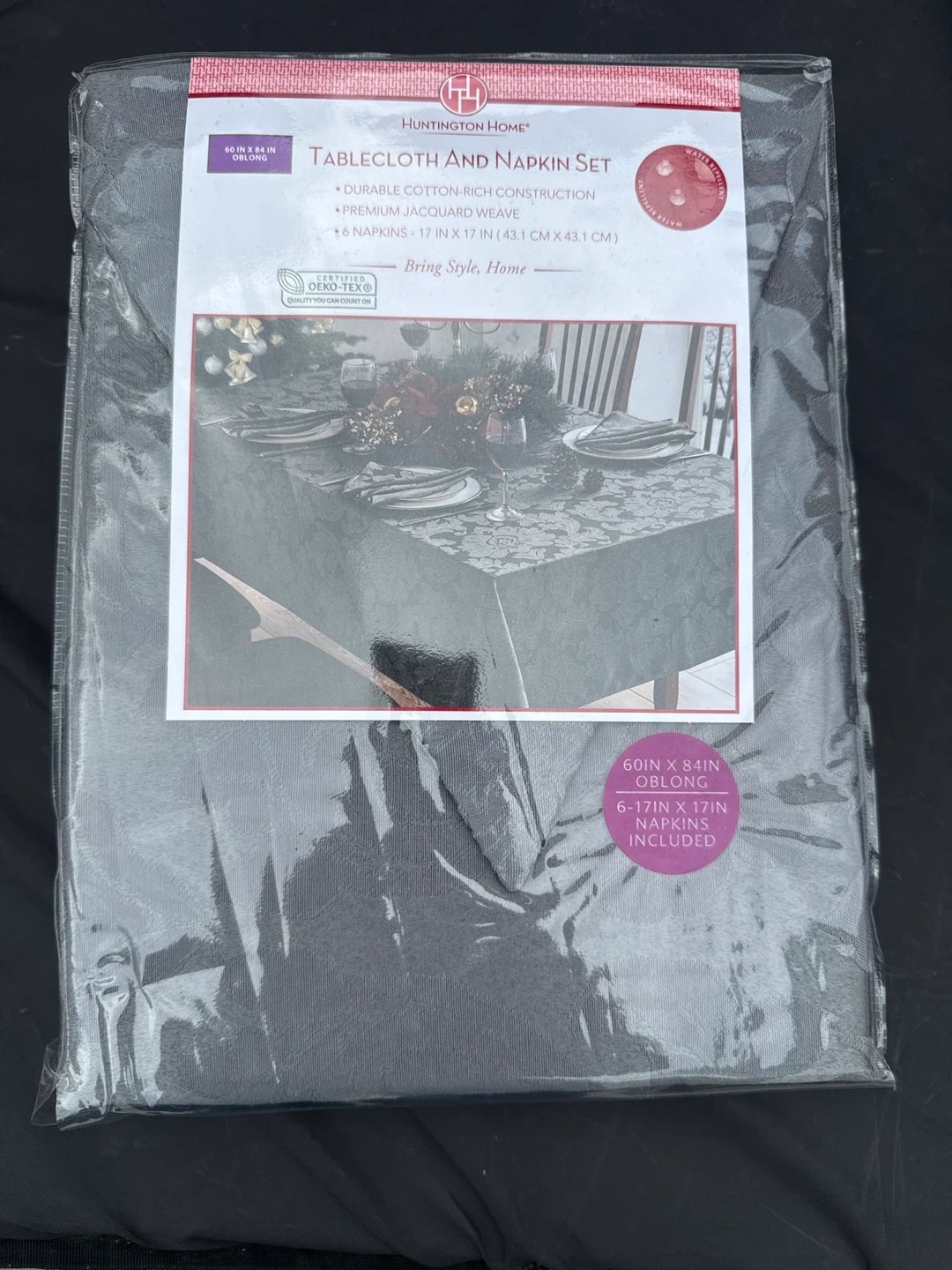 Huntington Home Tablecloth & Napkin Set - 60" x 84" Oblong