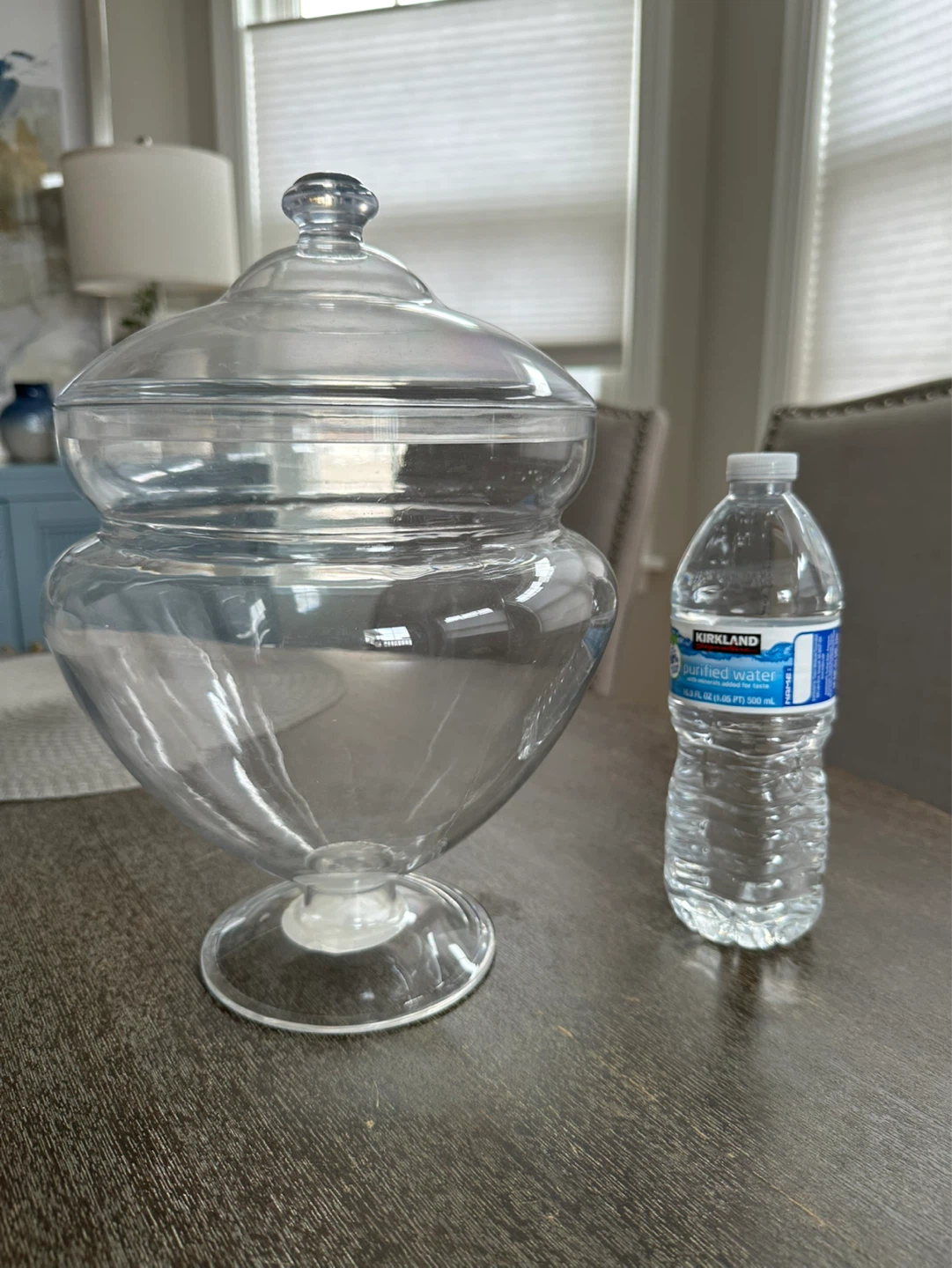 Set of 2 Clear plastic  Jars with Lids - photo 3