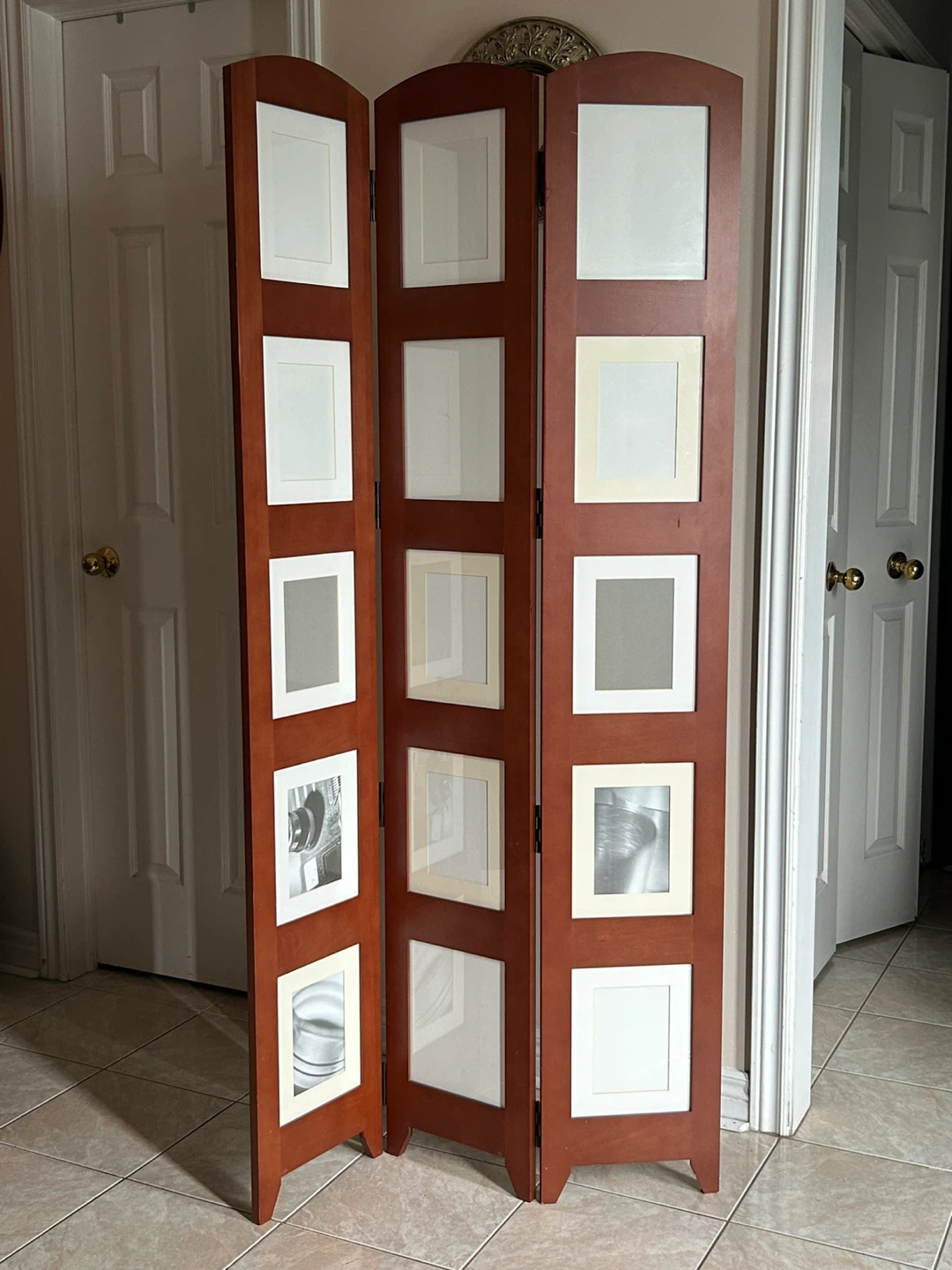 Umbra Wood Photo Frame Room Divider Screen