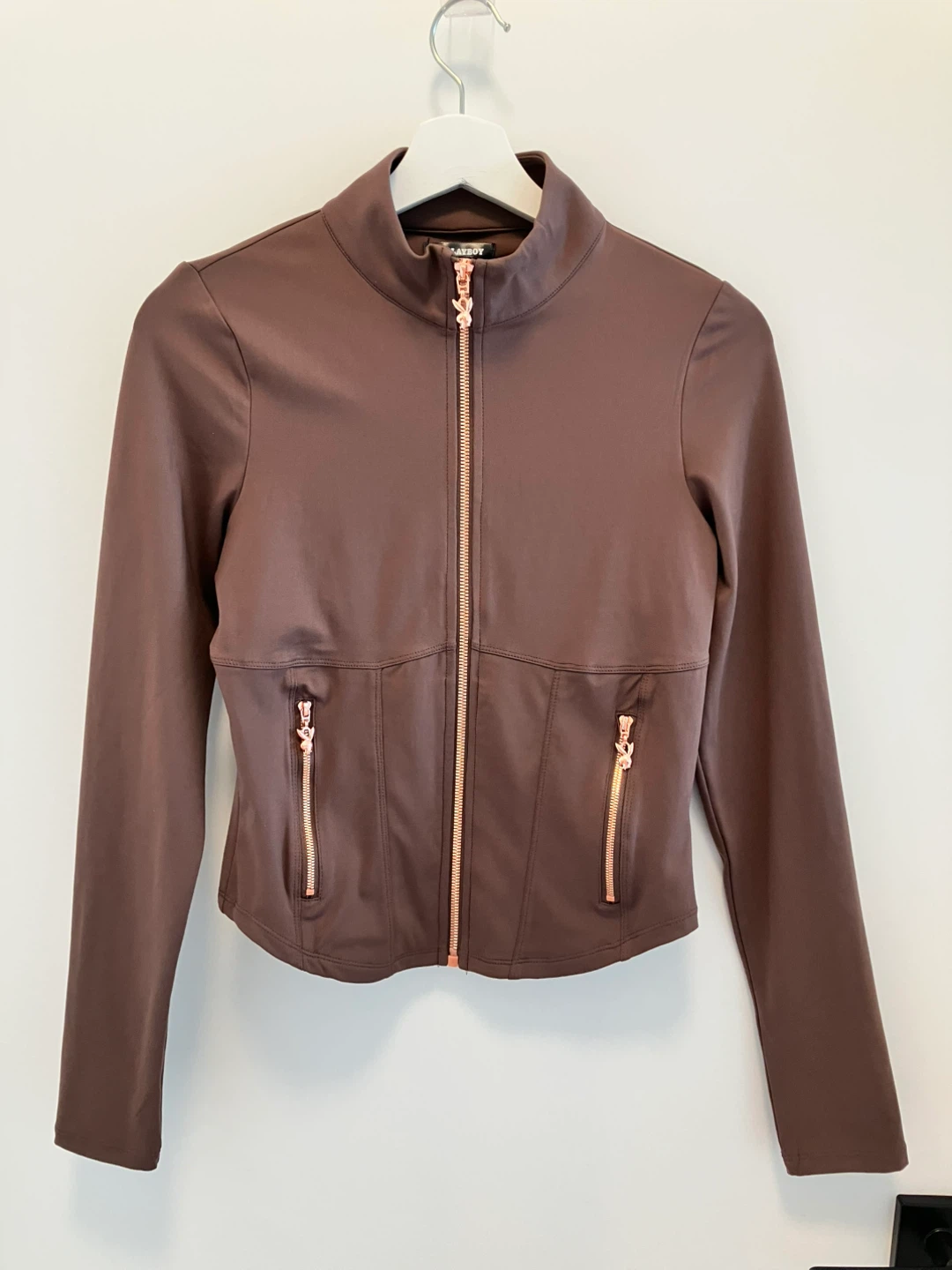 Playboy Track Jacket - Brown, Size M/M