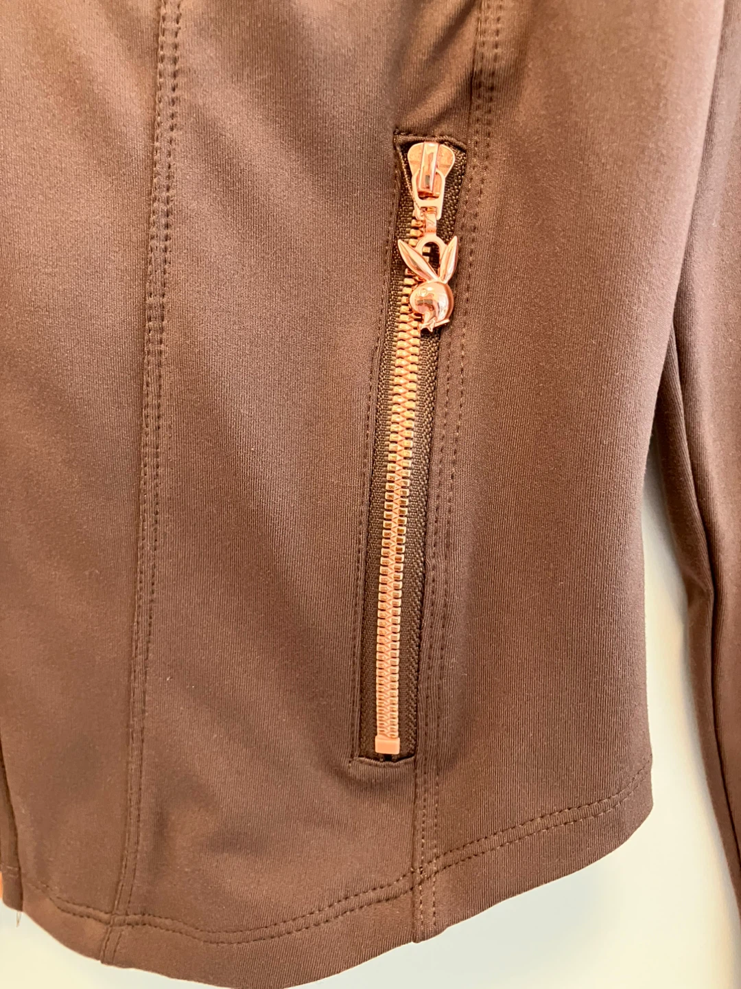 Playboy Track Jacket - Brown, Size M/M - photo 3