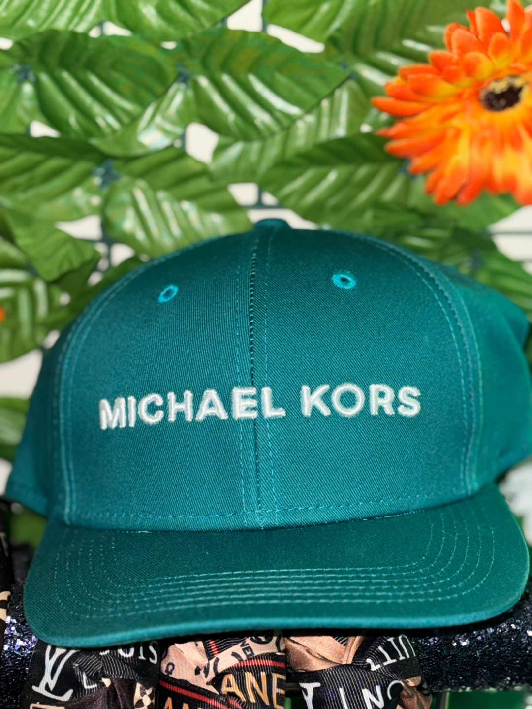 Michael Kors Teal Baseball Cap