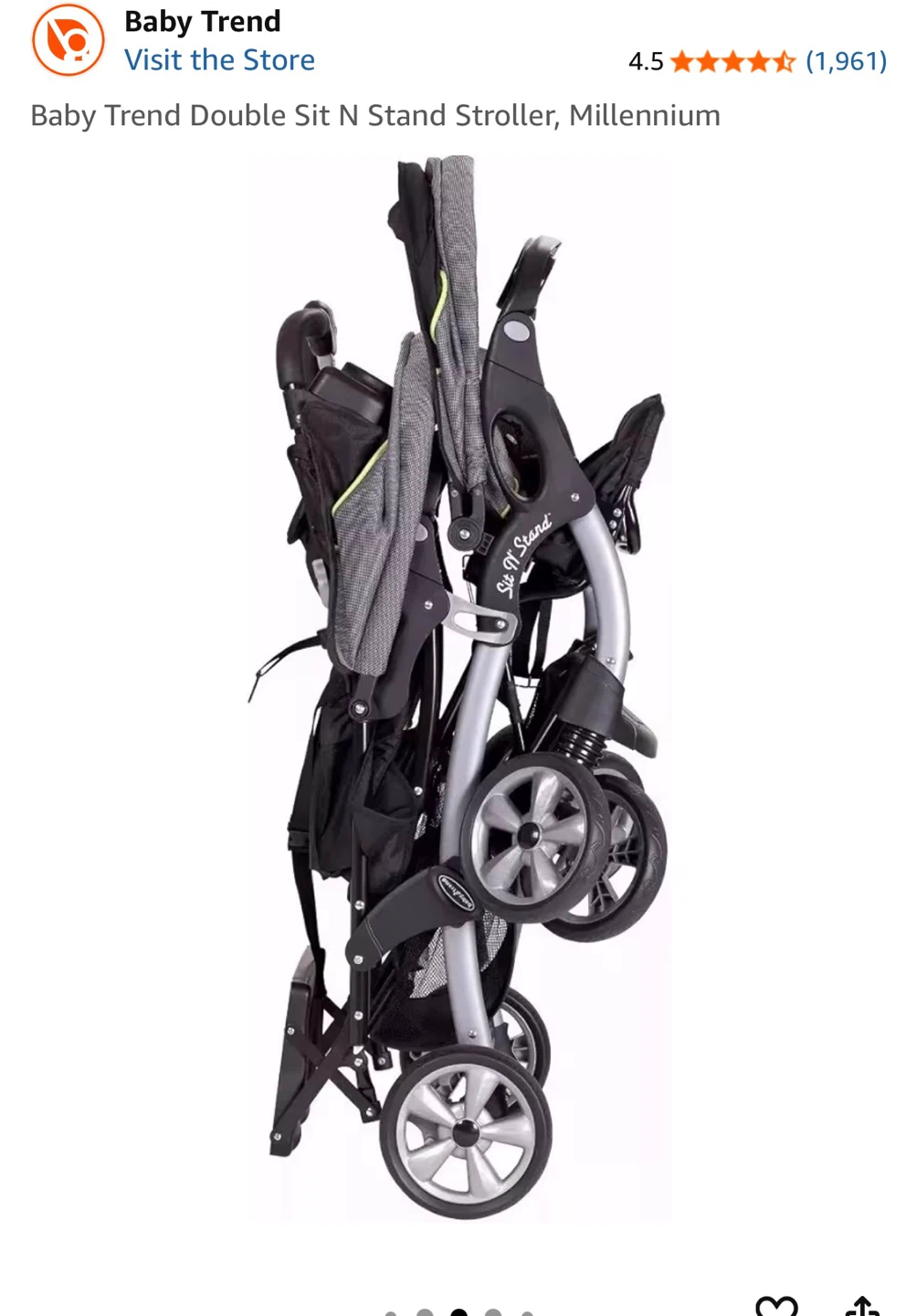 Baby Trend Double Sit N Stand Stroller - photo 3