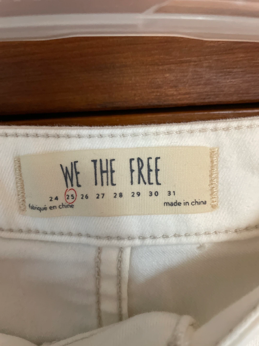 We The Free White Embellished Flare Jeans Size 25 - photo 3