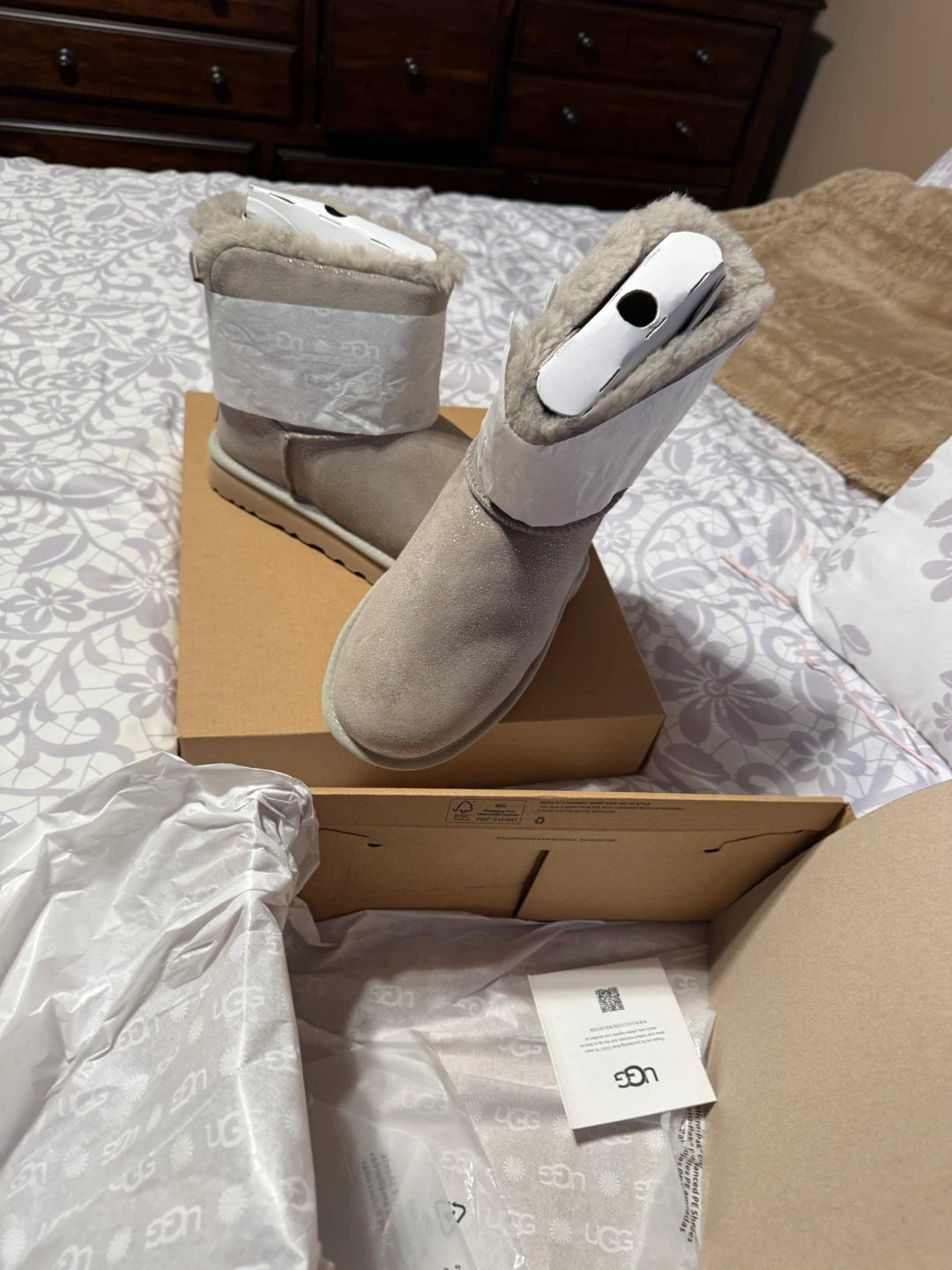 UGG Glitter Suede Boots