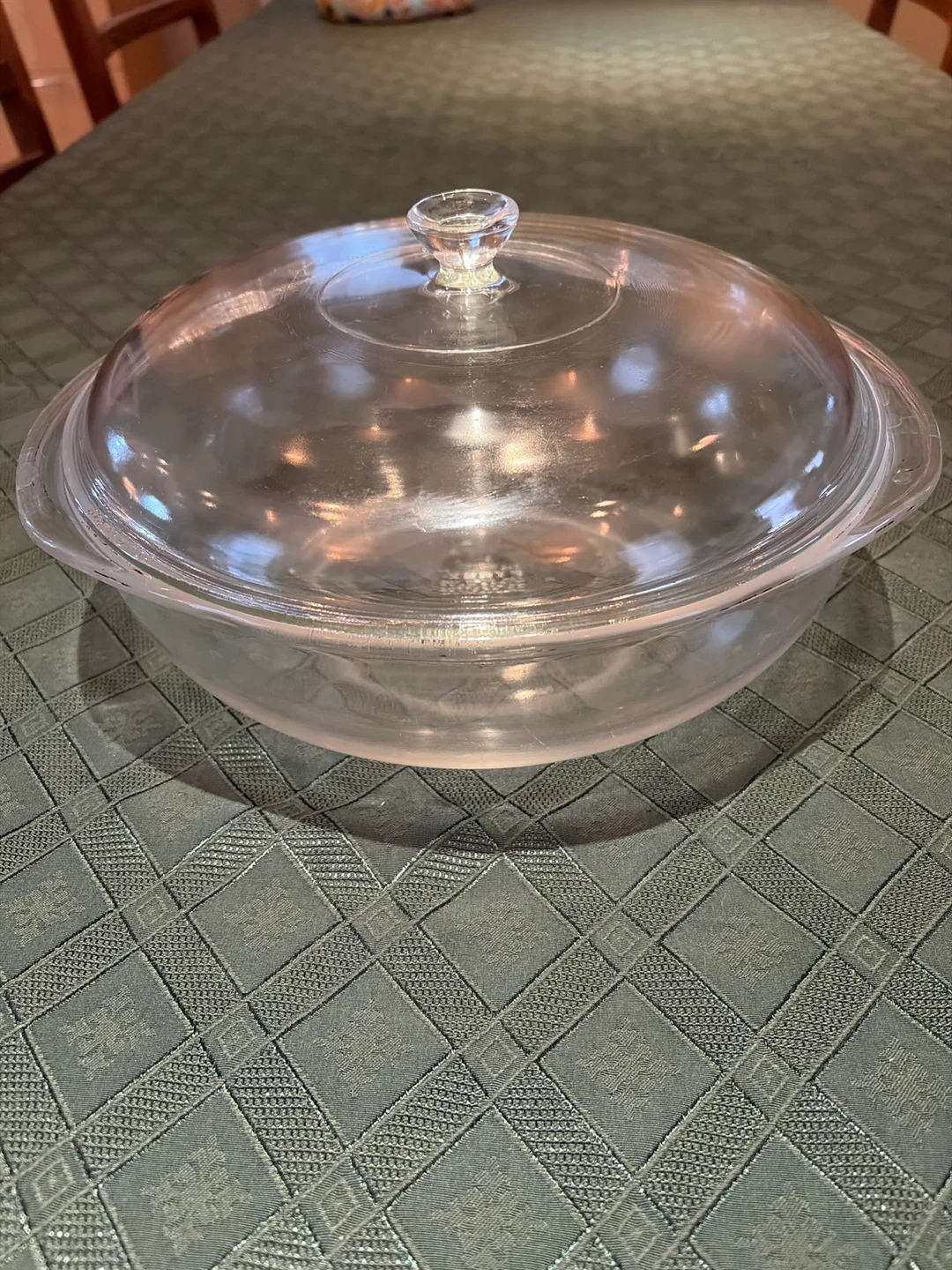 PYREX Clear Glass Casserole Dish with Lid