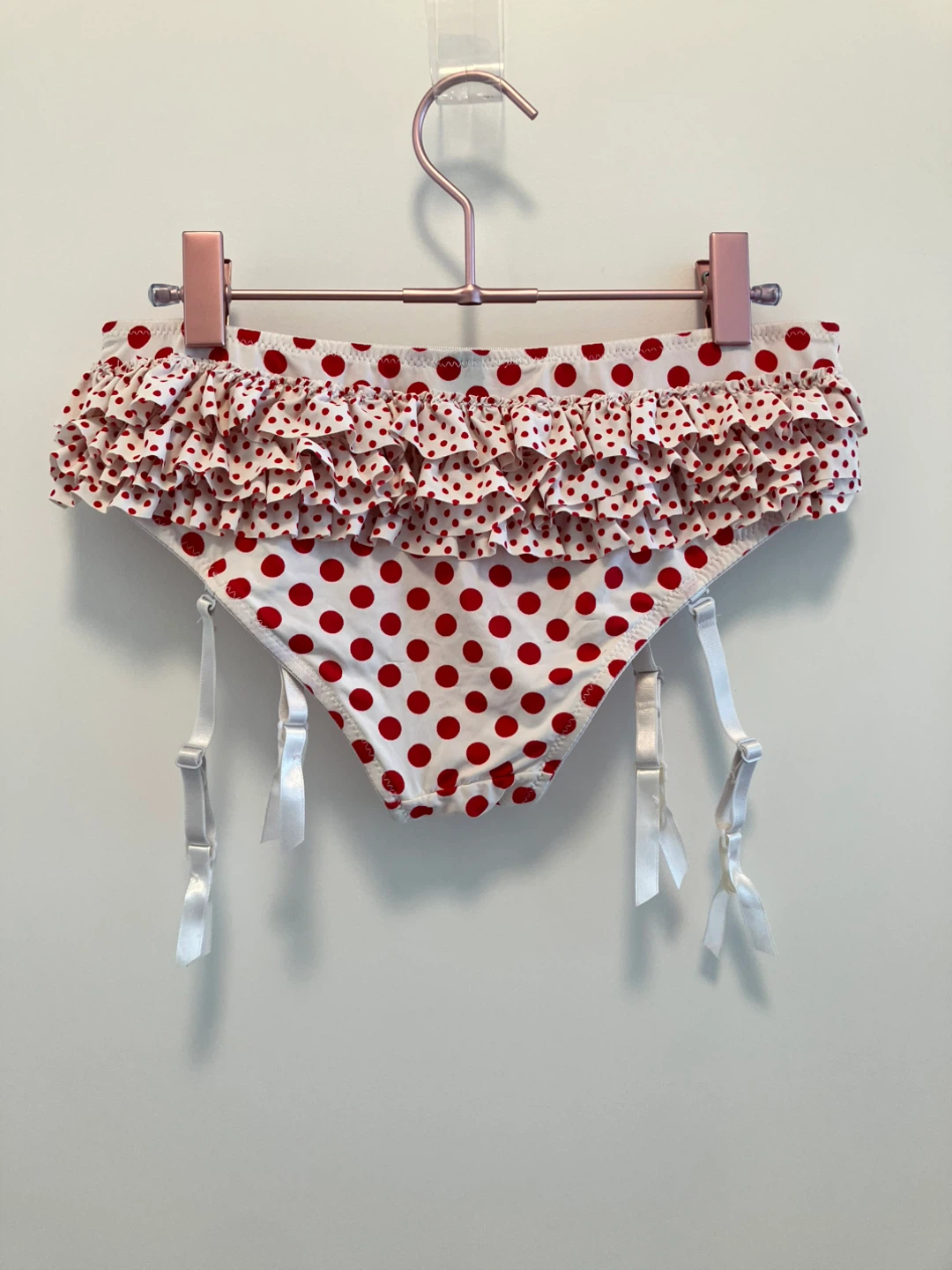 Rene Rofe Lingerie Red Polka Dot Briefs Size M - photo 2
