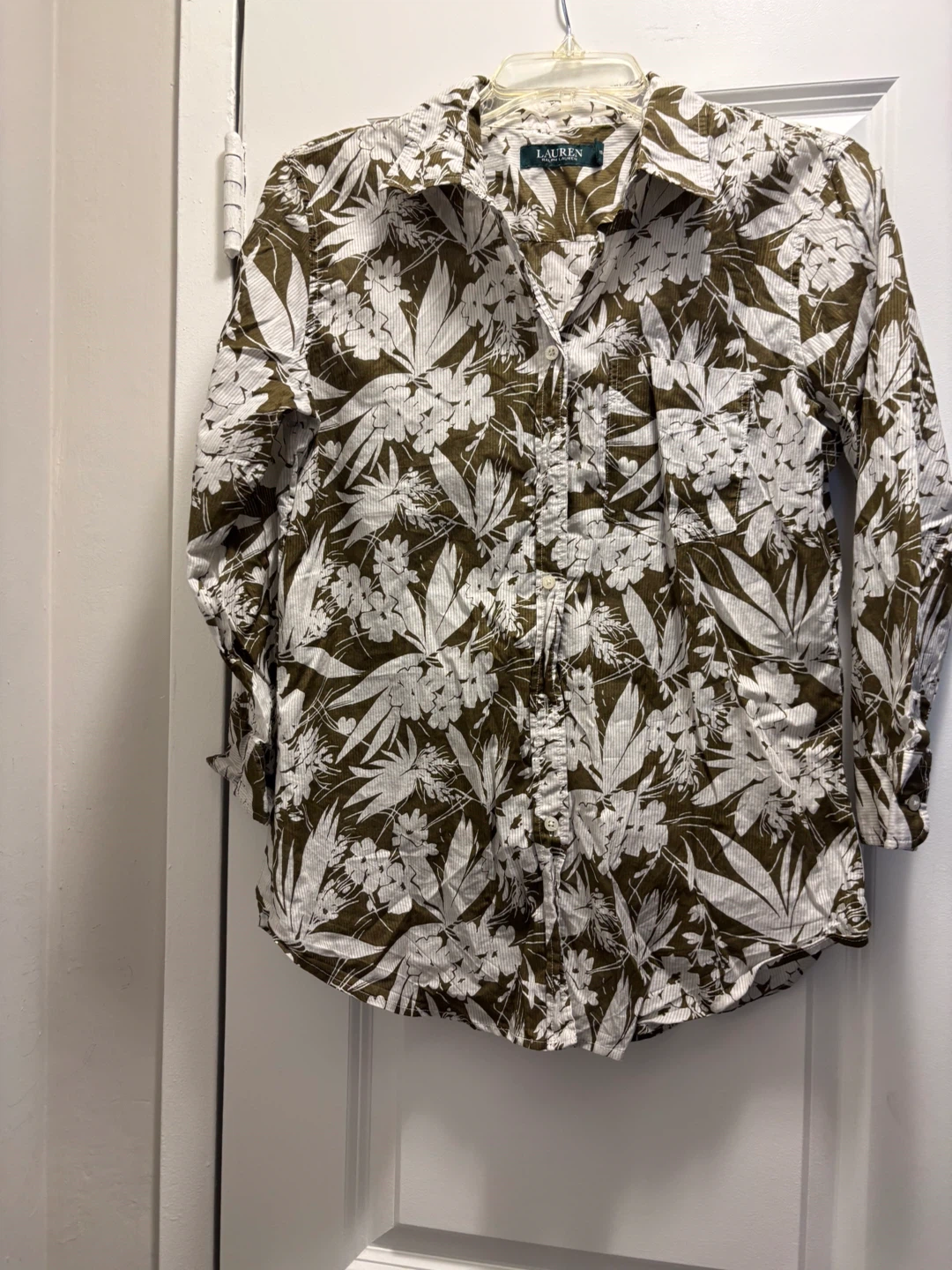 RALPH LAUREN, button down women’s shirt.