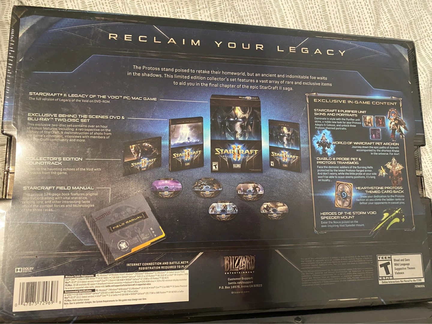 StarCraft II Collector's Edition Bundle ALL THREE INCLUDED - photo 5
