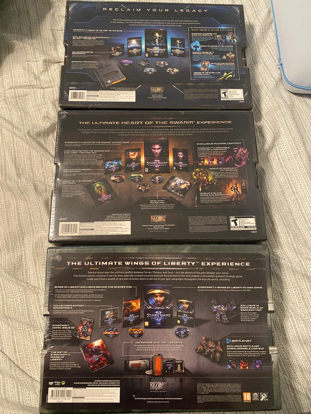 StarCraft II Collector's Edition Bundle ALL THREE INCLUDED - photo 2