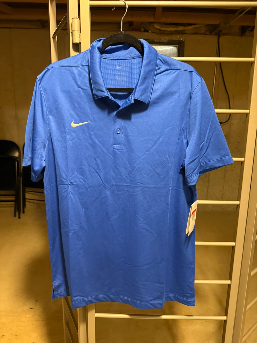 Nike Dri-FIT Men's Blue Polo Shirt Size L