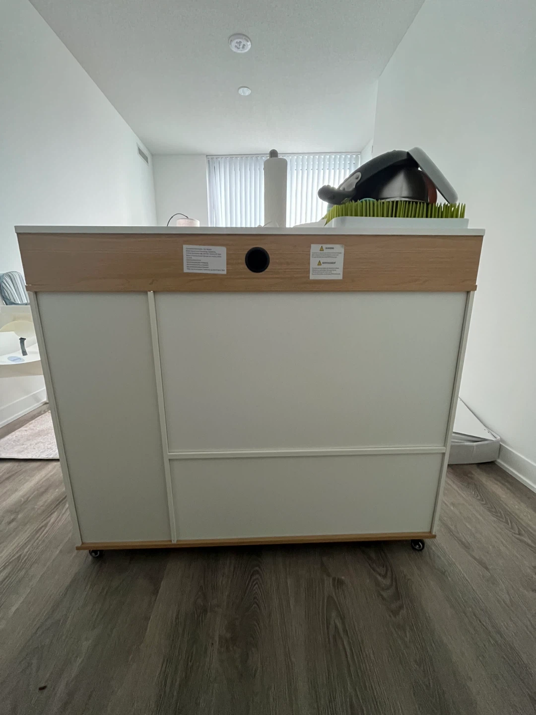 Multifunctional Rolling Kitchen Island with Drawers and Storage - photo 3