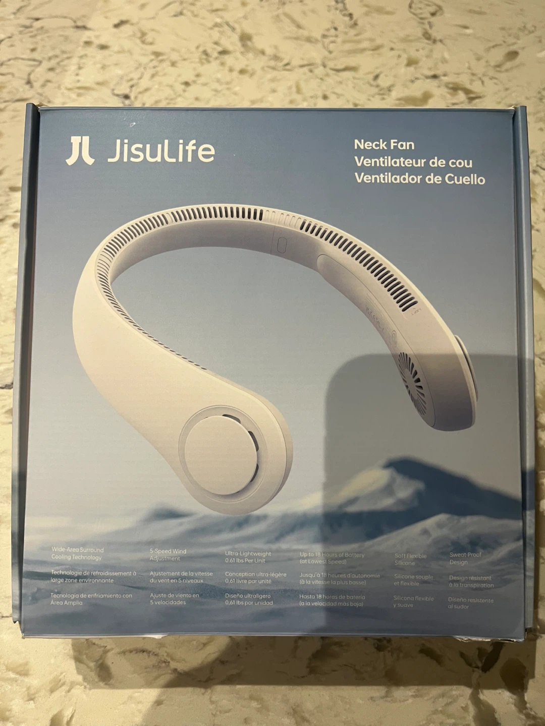 JisuLife Neck Fan - White - photo 2