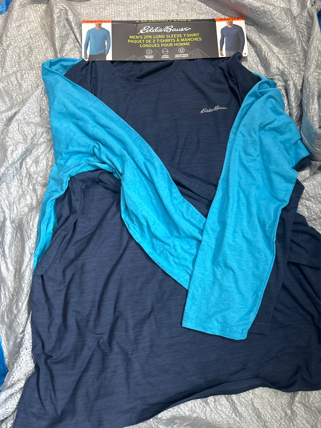 Eddie Bauer Men's 2-Pack Long Sleeve T-Shirts XXL Tall