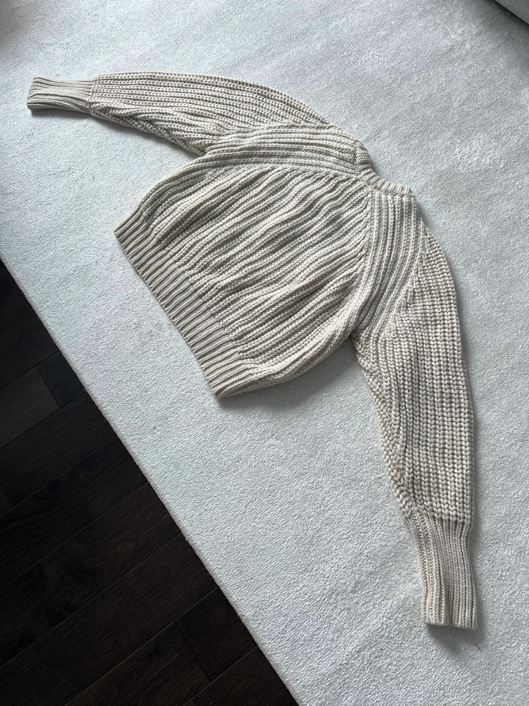 ZARA Cream Knit Sweater - Size S - photo 4