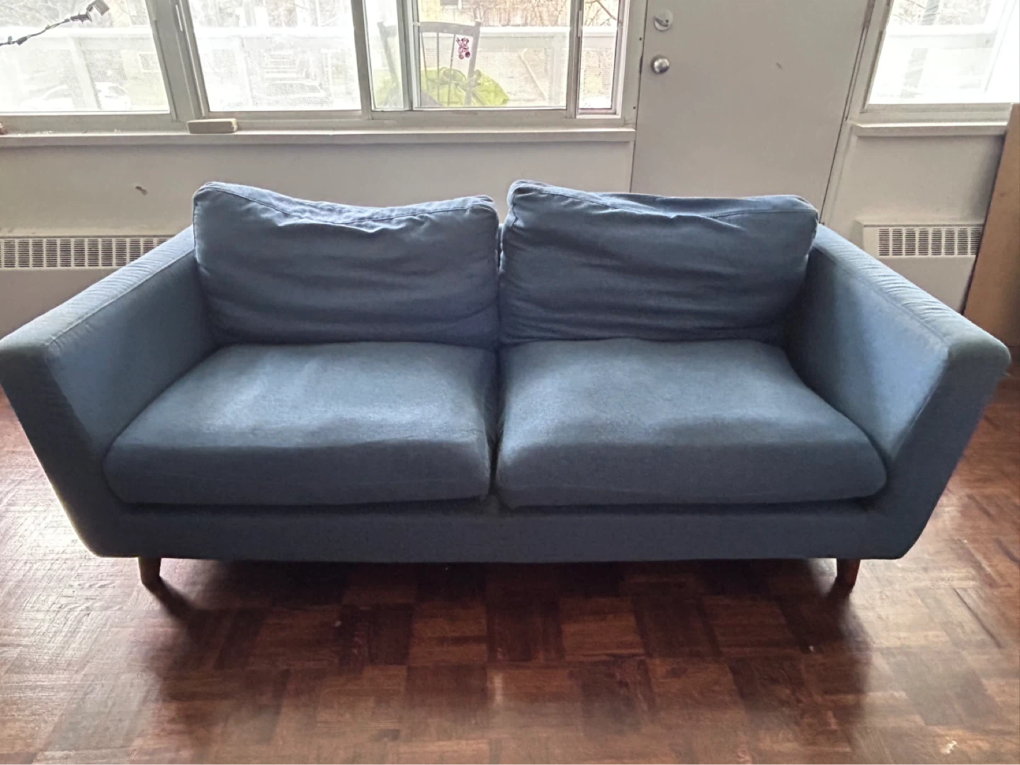 Blue Loveseat Sofa
