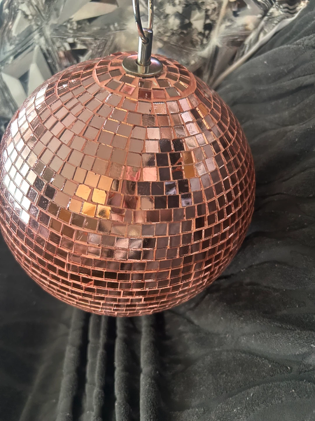 Rose Gold Disco Ball big room decor
