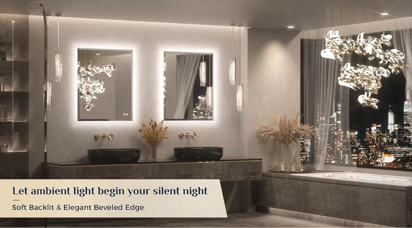 LED bathroom Mirror 36" L x 30" W - photo 2