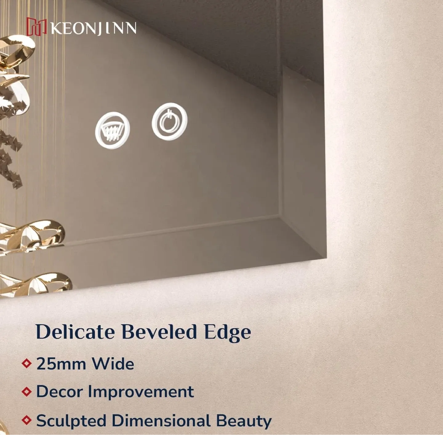 LED bathroom Mirror 36" L x 30" W - photo 4