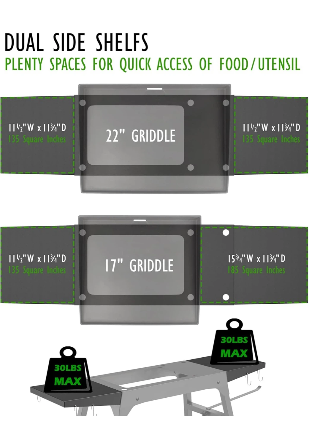 Sivsis Blackstone Griddle Stand for 17" or 22" Griddle - photo 5