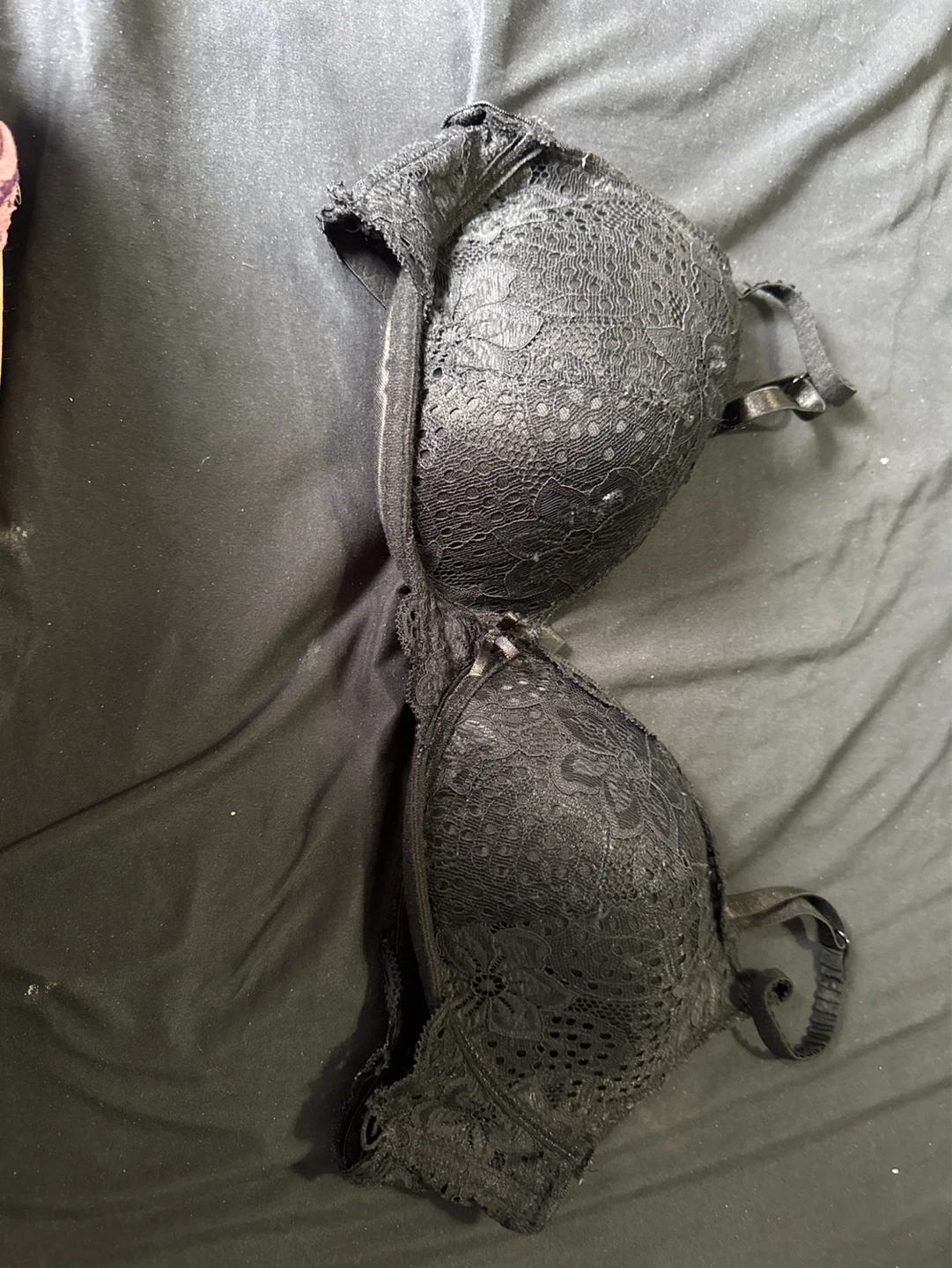 Black Lace Bra