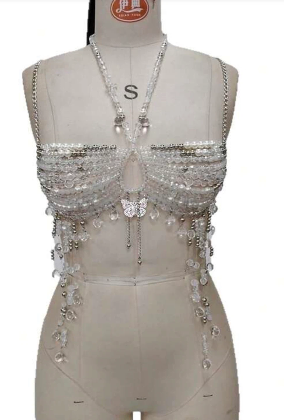 Beaded Butterfly Halter Top - photo 2