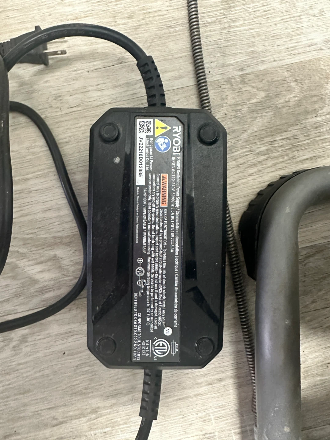 Ryobi P4001 18V ONE+ Cordless Drain Auger with Charger - photo 3