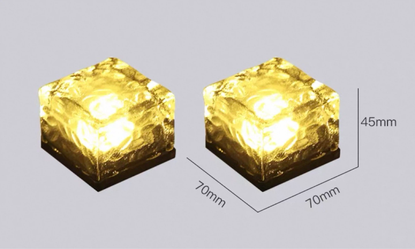 Solar Ice Cube Pathway Lights - photo 4