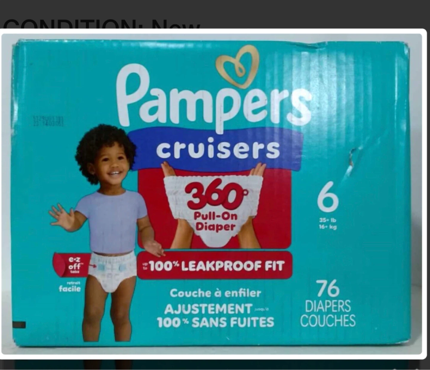 Pampers  Size 6 pull on Diapers - 76 Count
